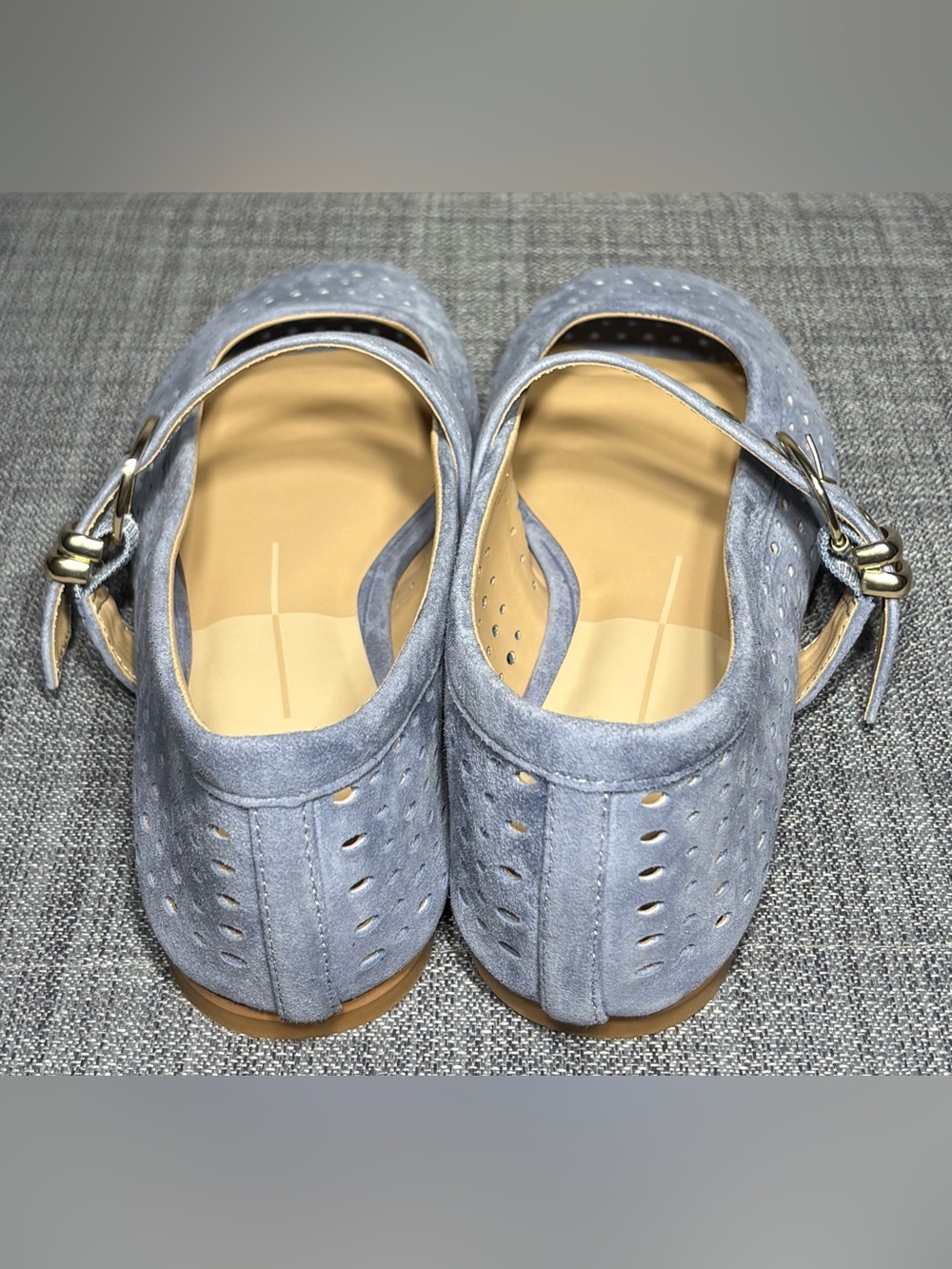 Dolce Vita Mikel Perforated Suede Ballet Flats Periwinkle Size 7 - Picture 5 of 7
